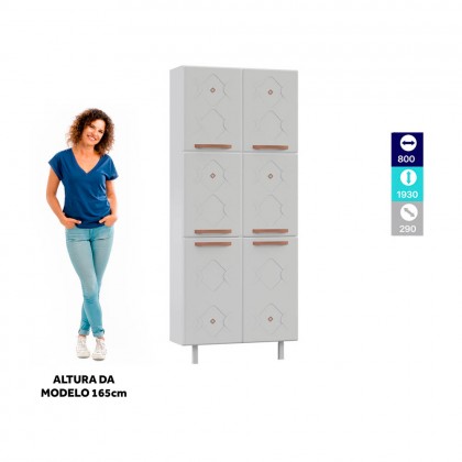 Paneleiro Duplo de Aço Mirage New Branco - Telasul