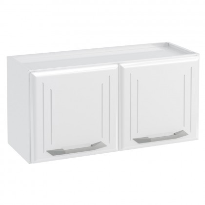 Armário de Cozinha de Aço Aéreo Duplo Topázio Branco - Telasul
