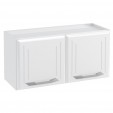 Armário de Cozinha de Aço Aéreo Duplo Topázio Branco - Telasul