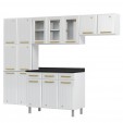 Cozinha de Aço Completa Diamante 4pçs 3vd Branco - Telasul