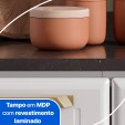 Cozinha de Aço Completa Diamante 4pçs 3vd Branco - Telasul