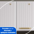 Cozinha de Aço Completa Diamante 4pçs 3vd Branco - Telasul