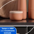 Cozinha de Aço Completa Diamante 4pçs 3vd Branco/Preto - Telasul
