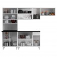 Cozinha de Aço Compacta Diamante 4pçs C/ Kit Branco - Telasul
