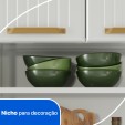 Cozinha de Aço Compacta Diamante 4pçs C/ Kit Branco - Telasul