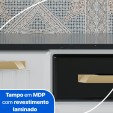 Cozinha de Aço Compacta Diamante 4pçs C/ Kit Branco/Preto - Telasul