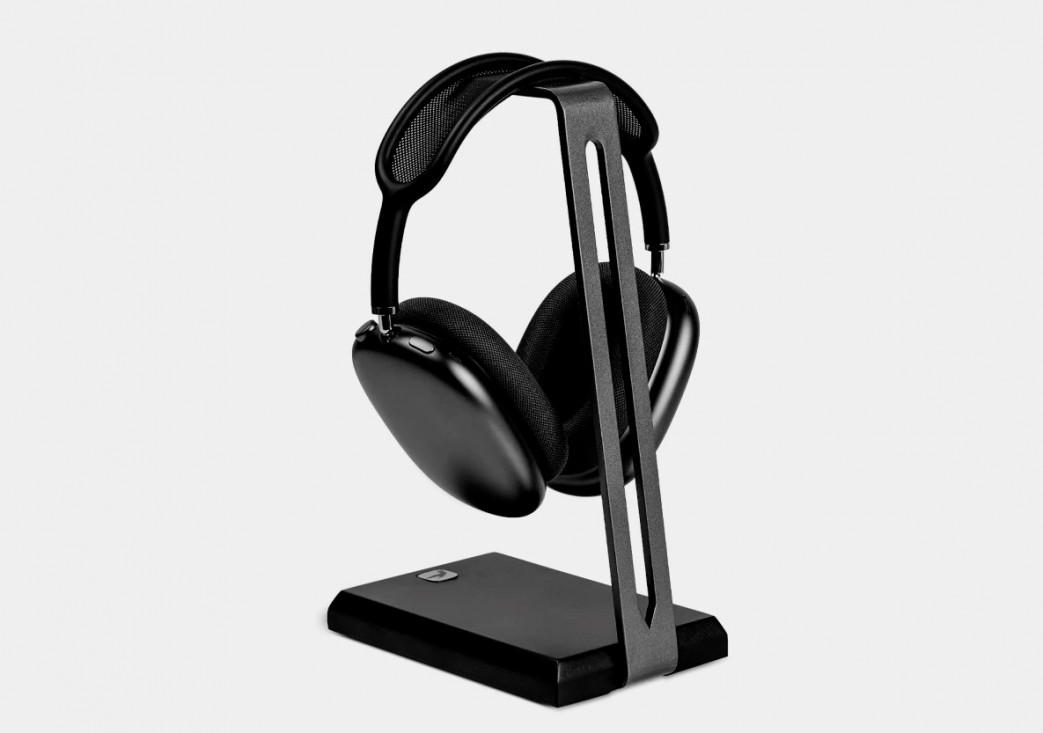 Suporte de Fone Odomae - Preto e Chumbo - Móveis Gio