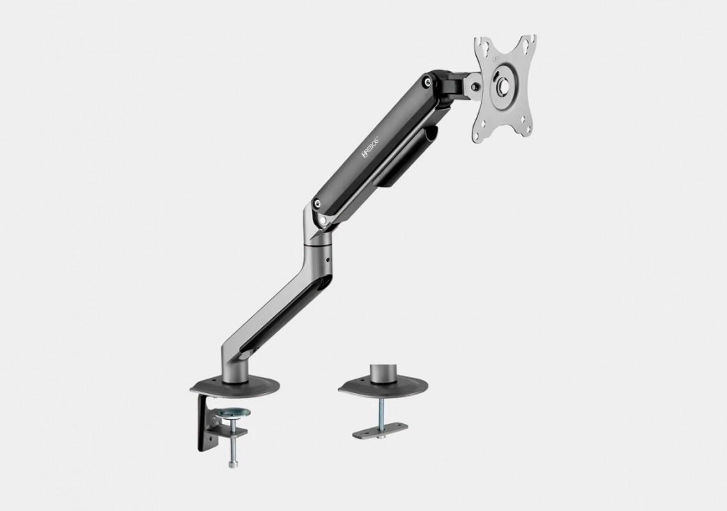 Suporte Braço Articulado para Monitor Hrebos Cinza Giopro