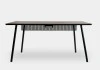 Mesa Office Escrivaninha Nobilis Minimal M1 Preto Giopro
