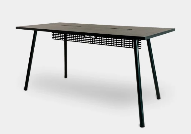 Mesa Office Escrivaninha Nobilis Minimal M1 Preto Giopro