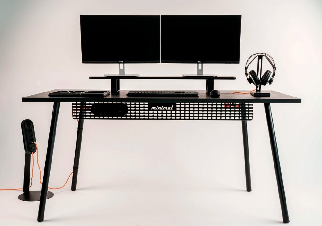 Mesa Office Escrivaninha Nobilis Minimal M1 Preto Giopro