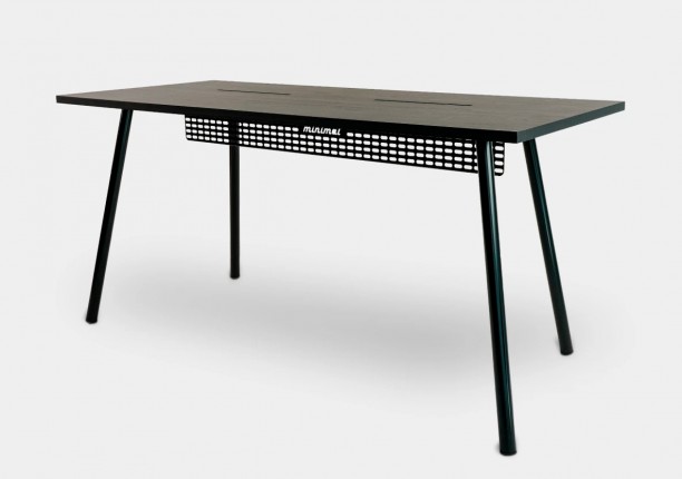 Mesa Office Escrivaninha Nobilis Minimal M2 Preto Giopro
