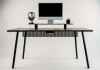 Mesa Office Escrivaninha Nobilis Minimal M2 Preto Giopro