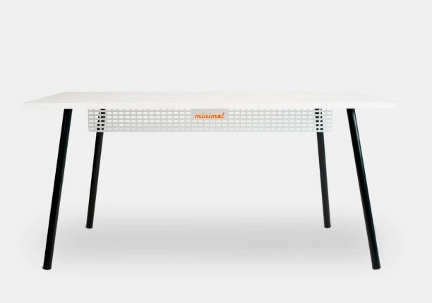 Mesa Office Escrivaninha Nobilis Minimal M1 Br/Preto Giopro