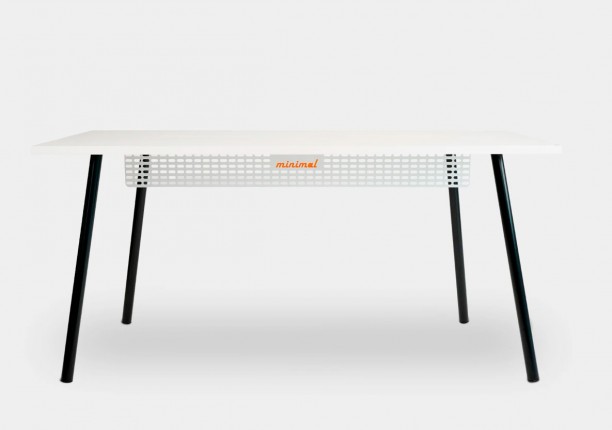 Mesa Office Escrivaninha Nobilis Minimal M1 Br/Preto Giopro