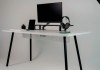 Mesa Office Escrivaninha Nobilis Minimal M2 Br/Preto Giopro
