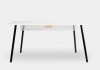Mesa Office Escrivaninha Nobilis Minimal M2 Br/Preto Giopro