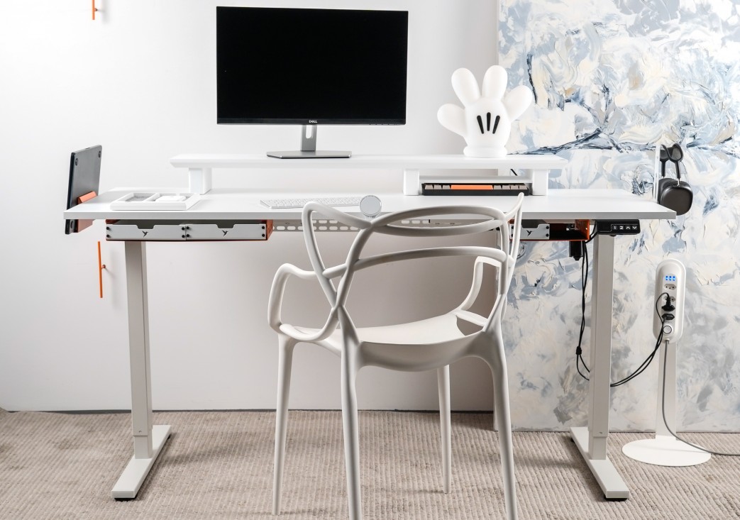 Mesa Modular Regulagem de Altura Elétrica Giodesk Slim M2