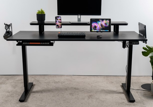 Mesa Modular Regulagem de Altura Elétrica Giodesk Slim M3