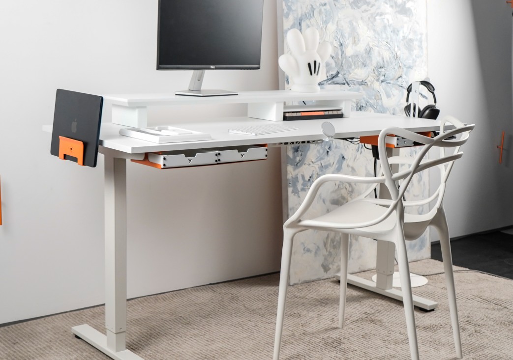 Mesa Modular Regulagem de Altura Elétrica Giodesk Slim M3