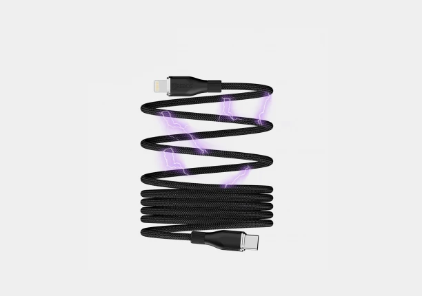 Cabo Hrebos Curl Flow Magnético Type-C & Lightning