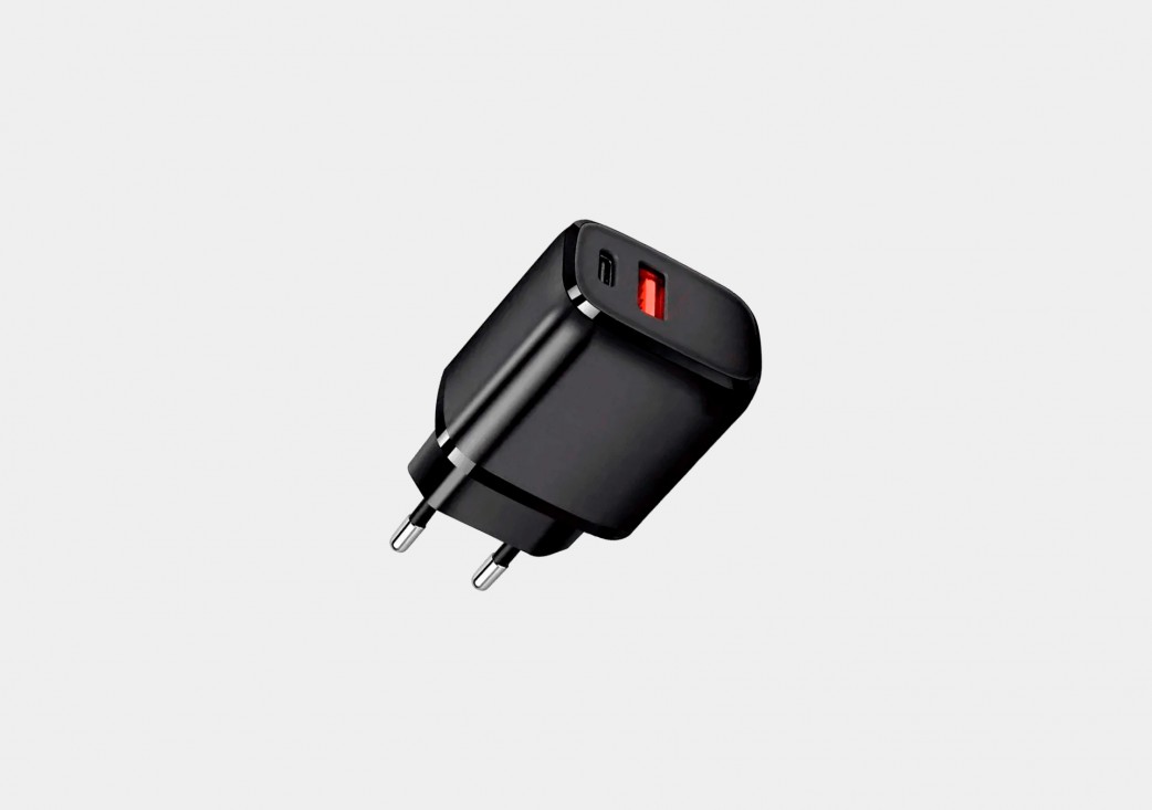 Carregador Turbo Hrebos Usb-C + Usb - 20w