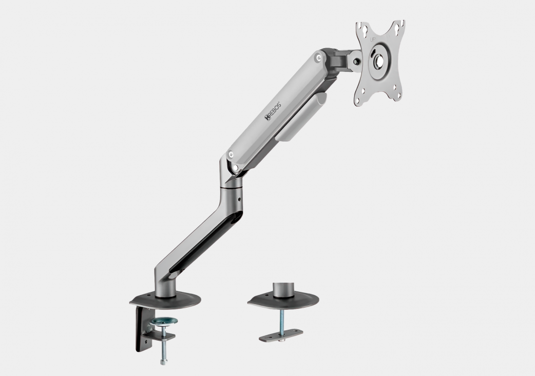 Suporte Braço Articulado para Monitor Hrebos Branco Giopro