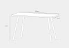 Mesa Office Escrivaninha Nobilis Slim M2 Preto Giopro
