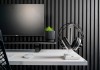 Mesa Office Escrivaninha Nobilis Slim M2 Branco/Preto Giopro