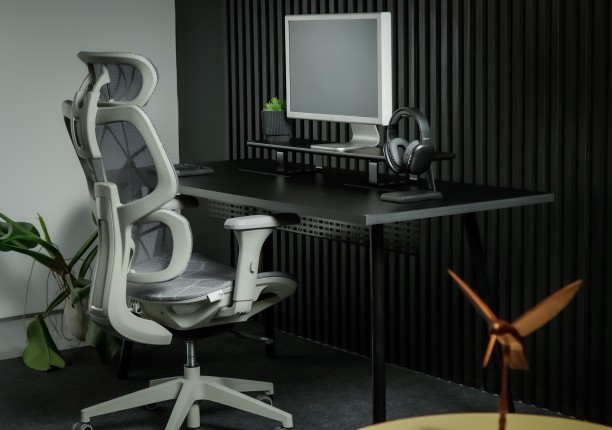 Cadeira Ergonomica Office Gamer Dewok Pro Cinza Giopro