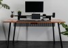 Mesa Office Escrivaninha Nobilis Minimal M2 Freijo/Preto Giopro