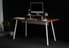 Mesa Office Escrivaninha Nobilis Minimal M1 Freijo/Branco Giopro