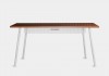 Mesa Office Escrivaninha Nobilis Minimal M1 Freijo/Branco Giopro