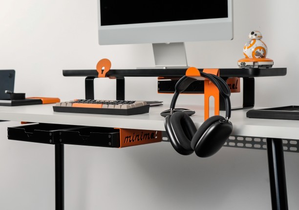 Suporte Headset Laranja