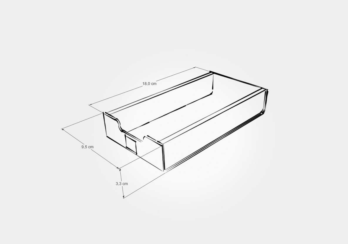 Organizador Gaveta Pequeno Branco Organizador Gaveta Pequeno Branco