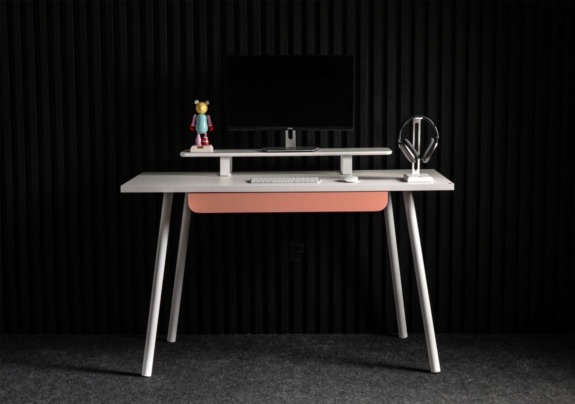 Gaveta Slim Modular Branco/Rosa Gaveta Slim Modular Branco/Rosa