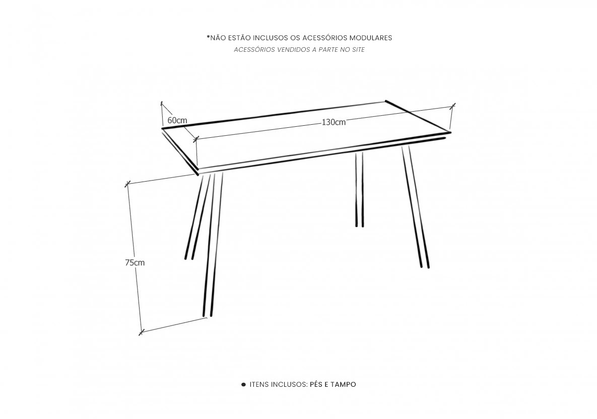 Mesa Modular Office Escrivaninha Nobilis Slim M3 Giopro Mesa Modular Office Escrivaninha Nobilis Slim M3 Giopro