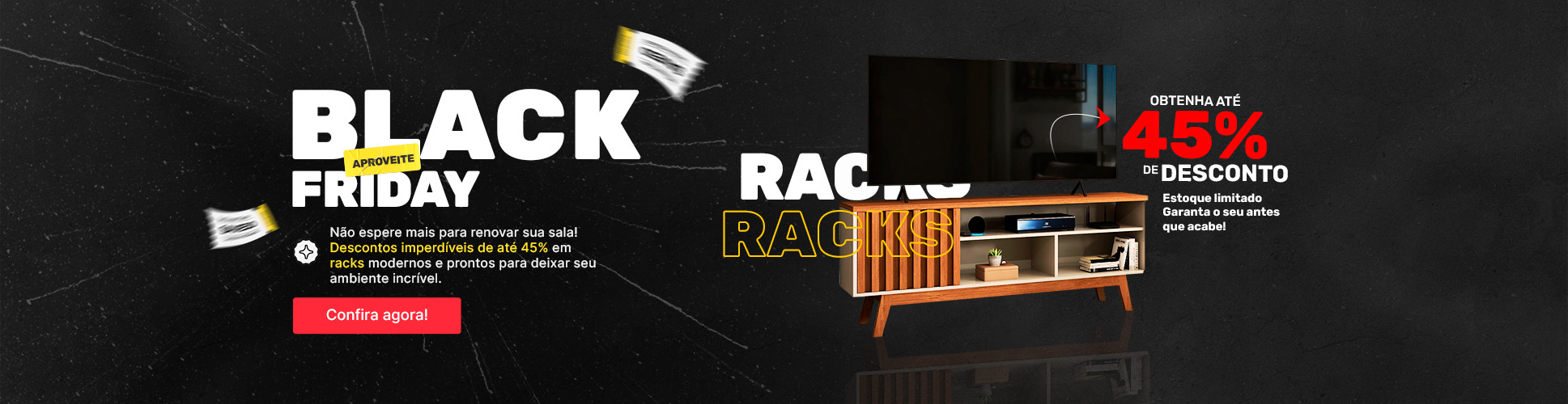 Racks com até 45% OFF