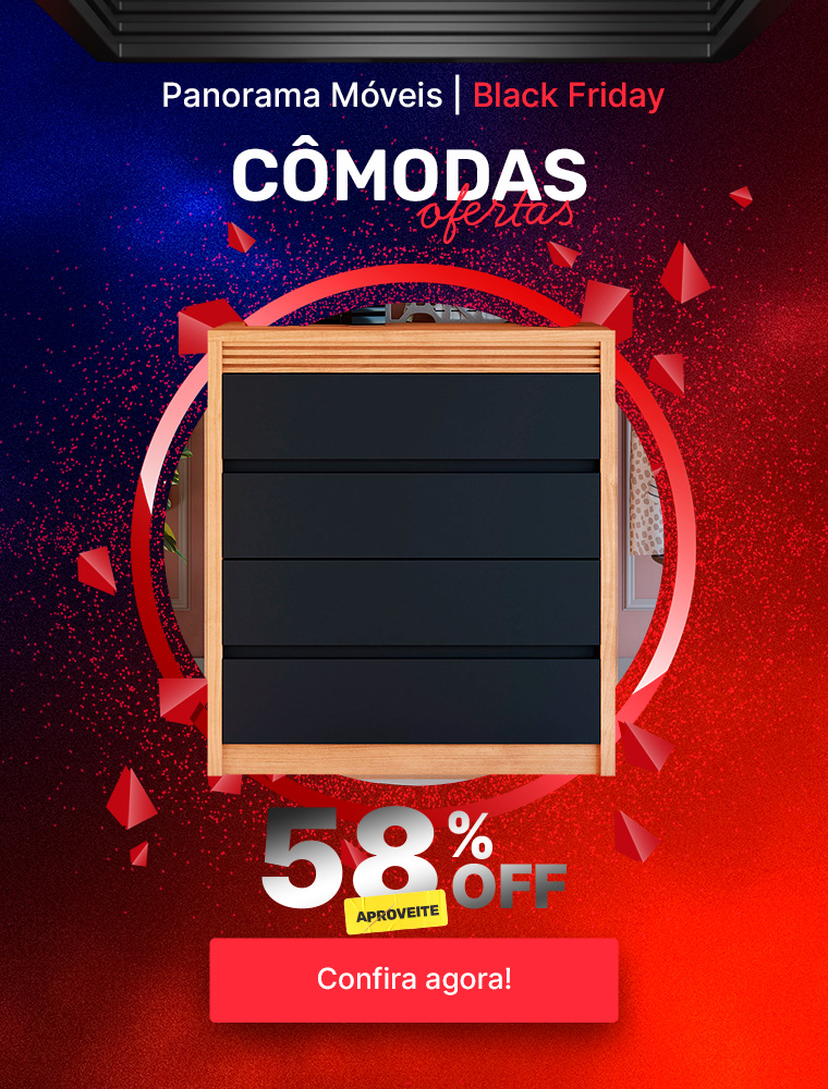 Cômadas com até 58% Off