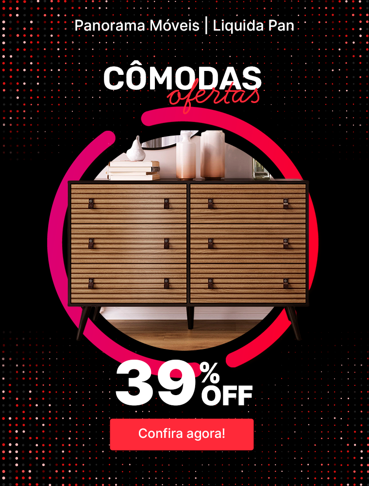 Cômadas com até 58% Off