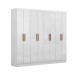 Guarda-Roupa Casal Holanda 8 Portas 4 Gavetas Branco - Maxel