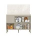 Balcão de Cozinha 120 Cm Art 3 Portas 2 Gavetas Vanilla - Kits Paraná
