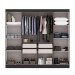 Guarda-Roupa Casal Liberdade 8 Portas 4 Gavetas Preto - Pnr Móveis