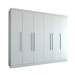 Guarda-Roupa Casal Velar 6 Portas 4 Gavetas Neve - Panorama Móveis