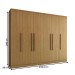 Guarda-Roupa Casal Velar 6 Portas 4 Gavetas Cinamomo - Panorama Móveis