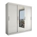 Guarda-Roupa Casal Kate 3 Portas 2 Gavetas com Espelho Branco - Panorama Móveis