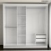 Guarda-Roupa Casal Kate 3 Portas 2 Gavetas com Espelho Branco - Panorama Móveis