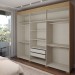 Guarda-Roupa Casal Manhattan 6 Portas 2 Gavetas Marrocos/Off White - Panorama Móveis
