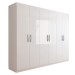 Guarda-Roupa Casal Capela 6 Portas 2 Gavetas Branco - Panorama Móveis