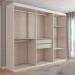 Guarda-Roupa Casal Capela 6 Portas 2 Gavetas Branco - Panorama Móveis
